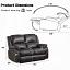 Black Loveseat Dimension