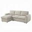 Beige Boucle Sectional Sofa