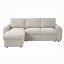 Beige Boucle Sectional Sofa