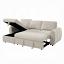 Beige Boucle Sectional Sofa