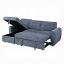 Blue Boucle Sectional Sofa