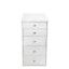 Bright White 5-Drawer Unit White