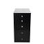 Pro Black 5-Drawer Unit Black