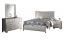 Bed, Nightstand and Dresser with Mirror