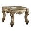 Gold Patina/Bone End Table