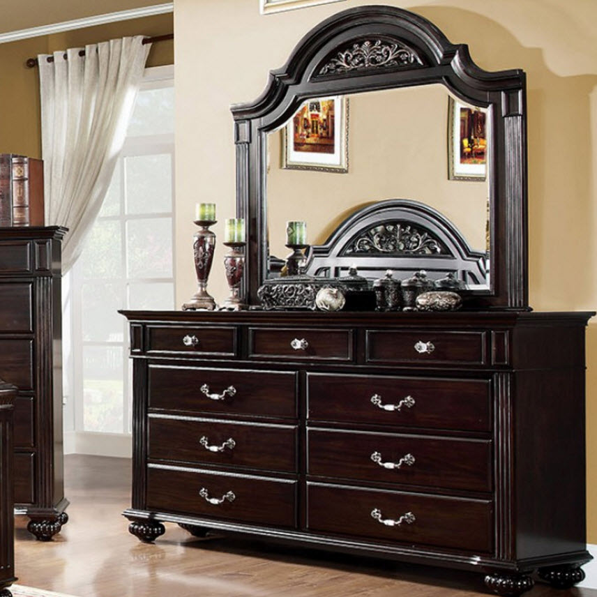 Furniture of America Syracuse Dark Walnut Dresser