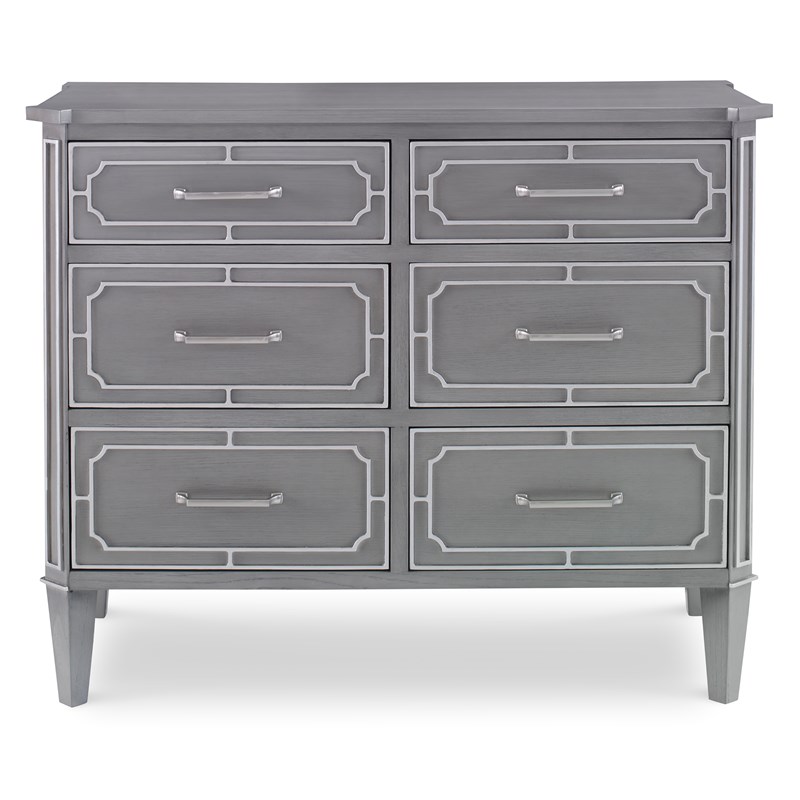 42" Ambrose Six Drawer Chest - Ash Grey 