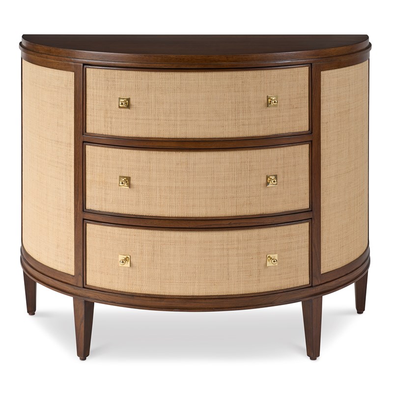 Orion Demilune Chest - Raffia