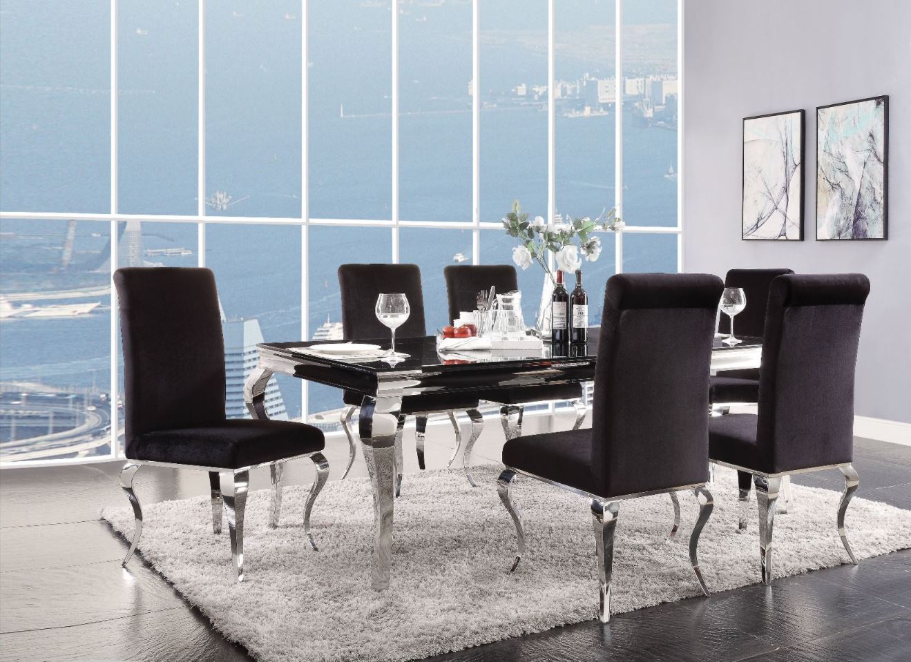 Fabiola Dining Table with Stunning Cabriole Legs