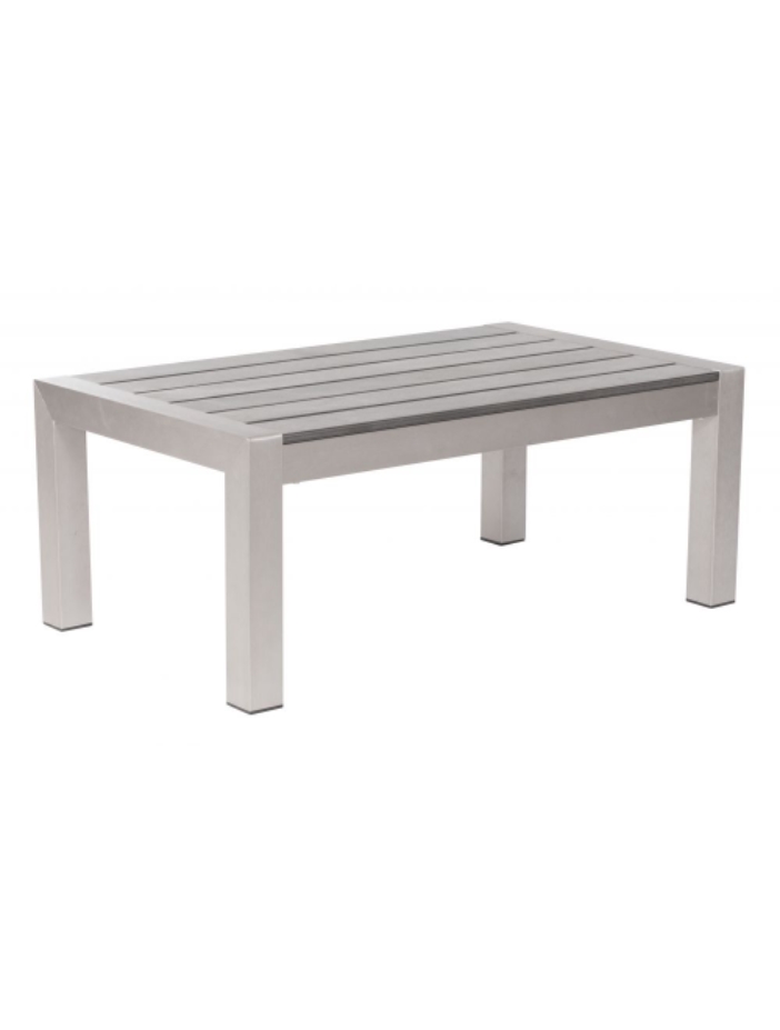 Cosmopolitan Coffee Table Brushed Aluminum