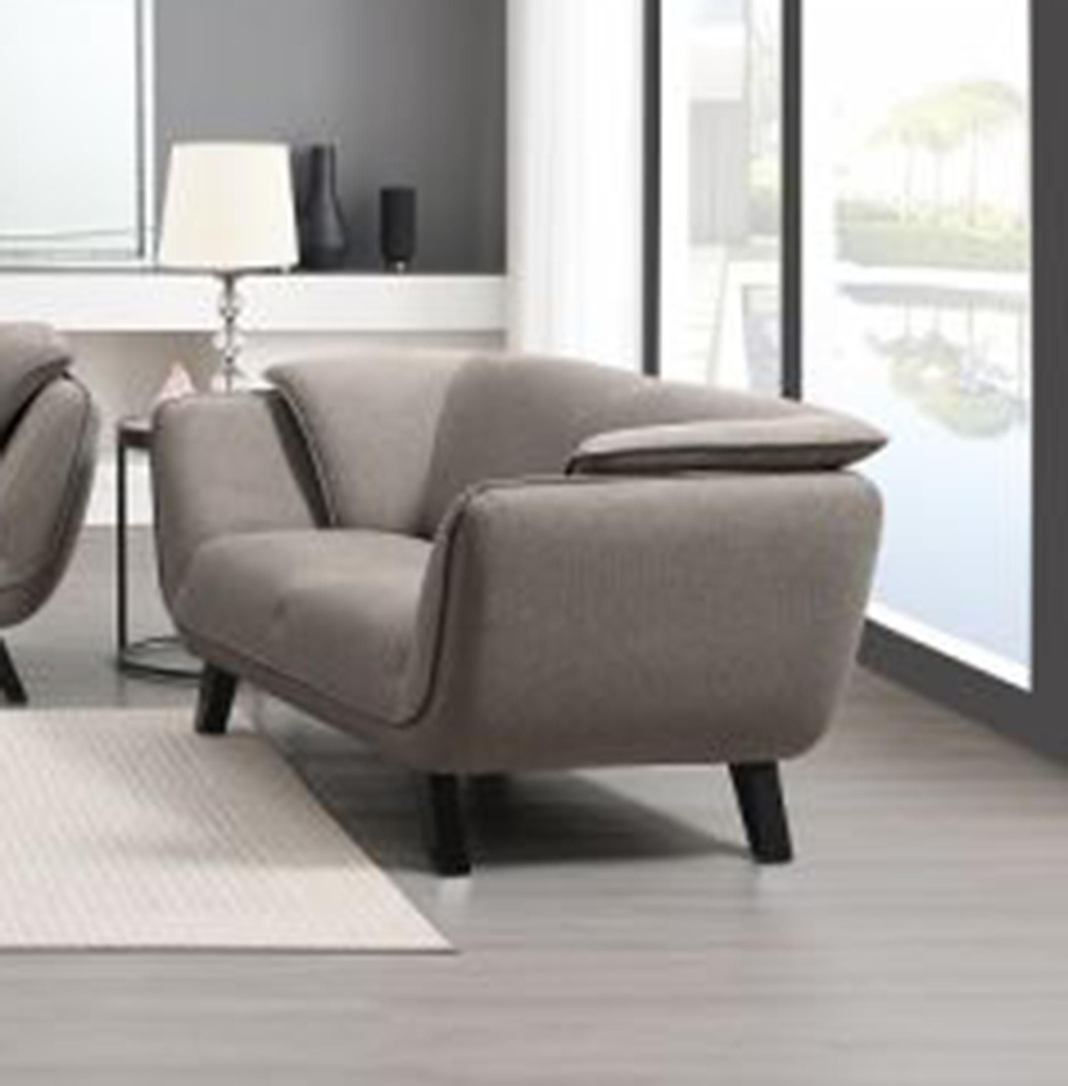 Nayeli Mid-Century Inspired Design Loveseat