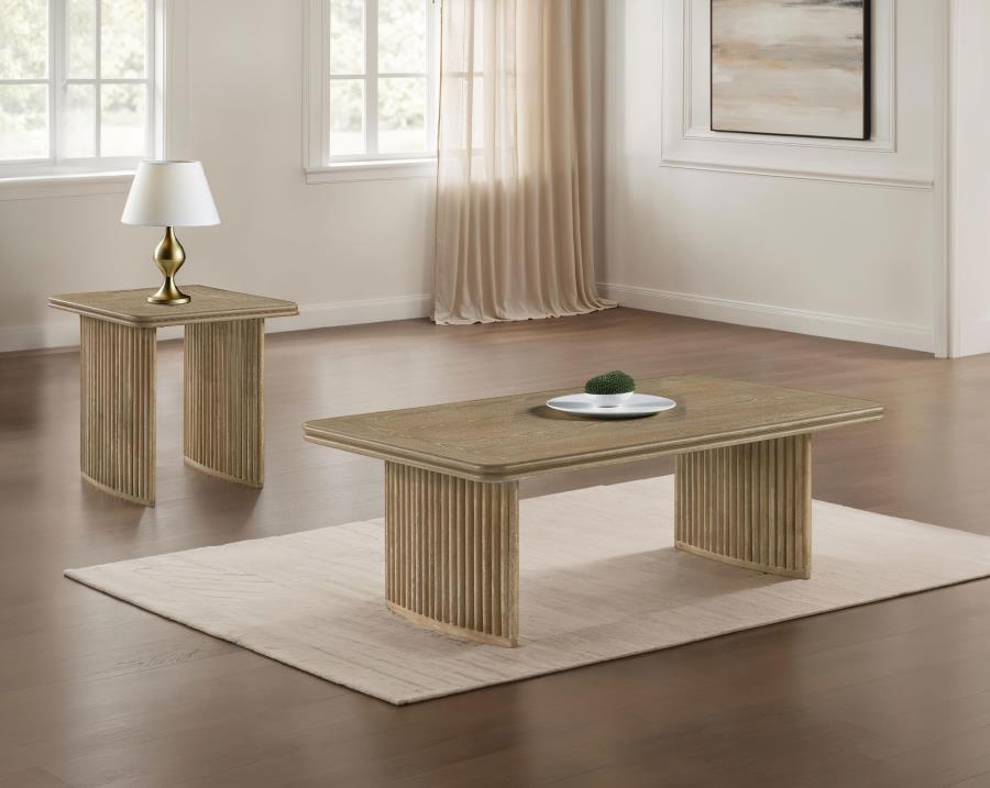 Adina Rectangular Wood Coffee Table