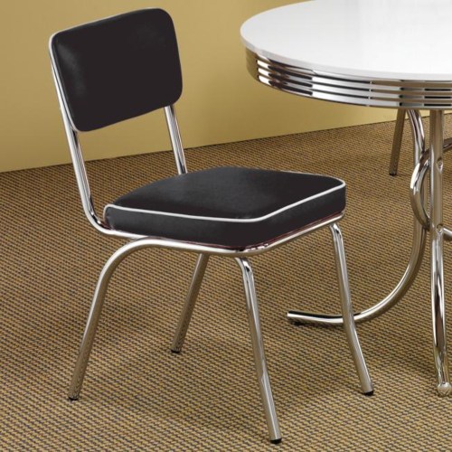 Retro Upholstered Dining Side Chair Set of 2