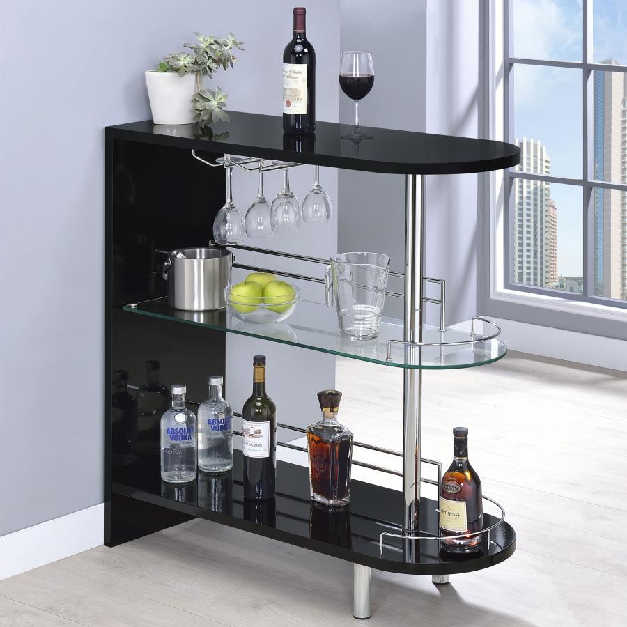 Adolfo Rectangular 2-tier Home Bar Table
