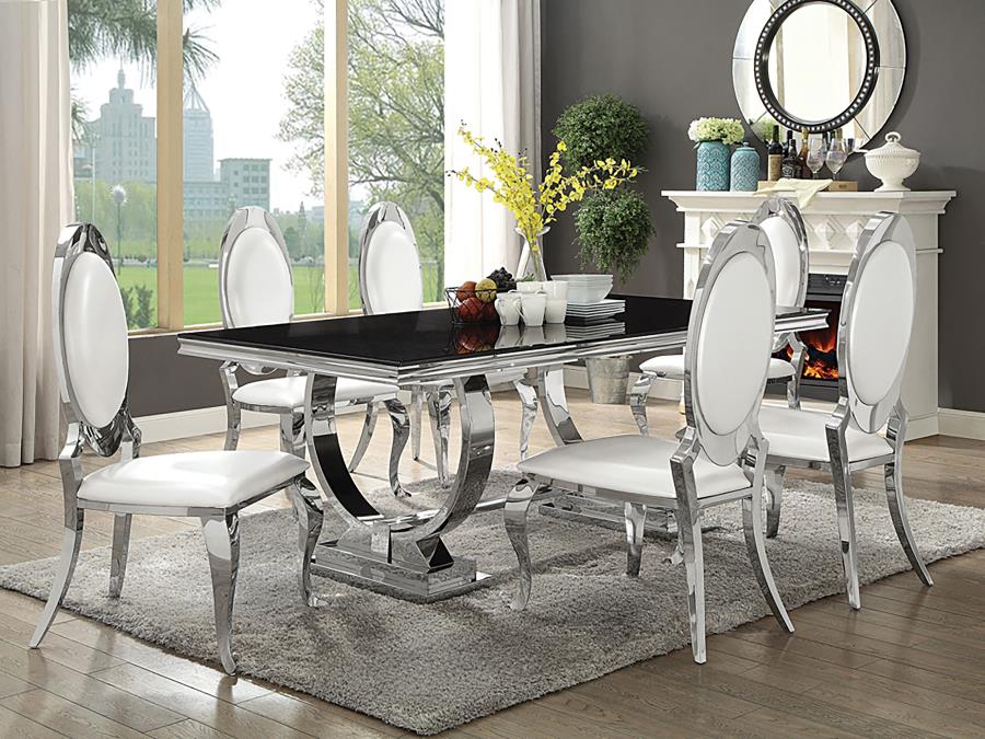Anchorage Round 51-inch Glass Top Dining Table