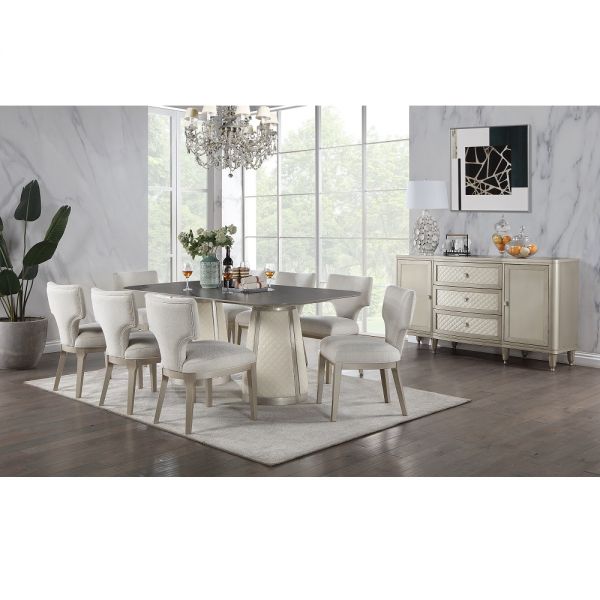 Kasa Double Pedestal Base Dining Table