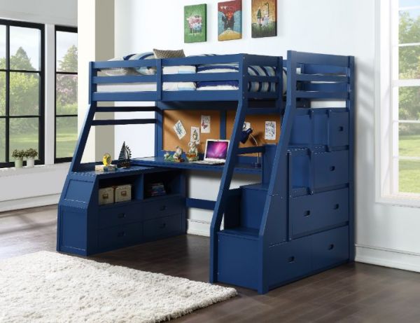 Jason II Loft Bed with Built In Storage and Drawers