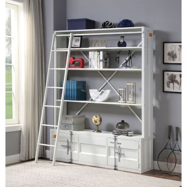 Cargo Contemporary Bookcase with Ladder
