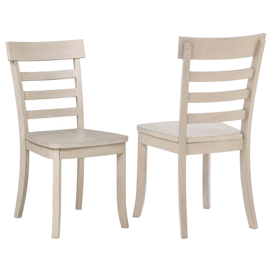 Orrison Ladder Back Linen Side Chair Set of 2