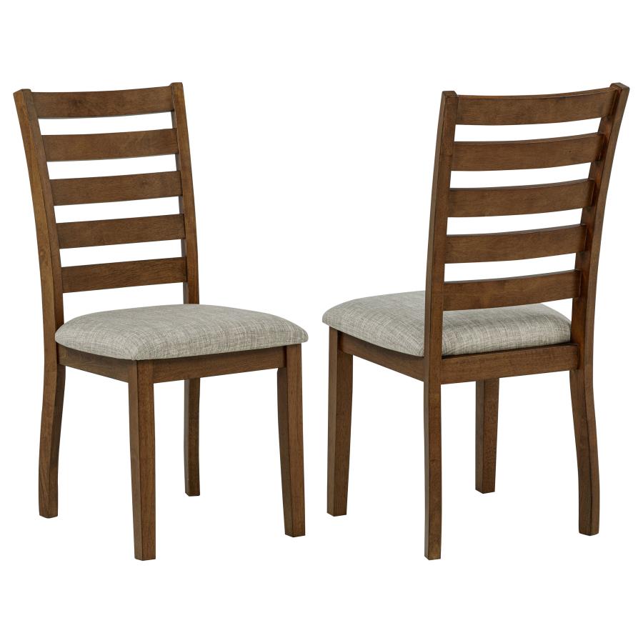 Atwood Wood Warm Brown Chair Set of 2