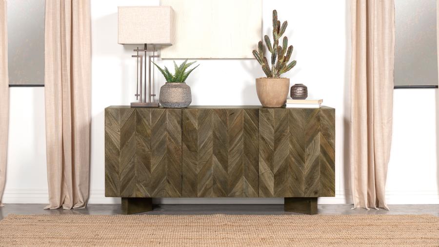 Tyler 3-door Solid Wood Sideboard Buffet Cabinet