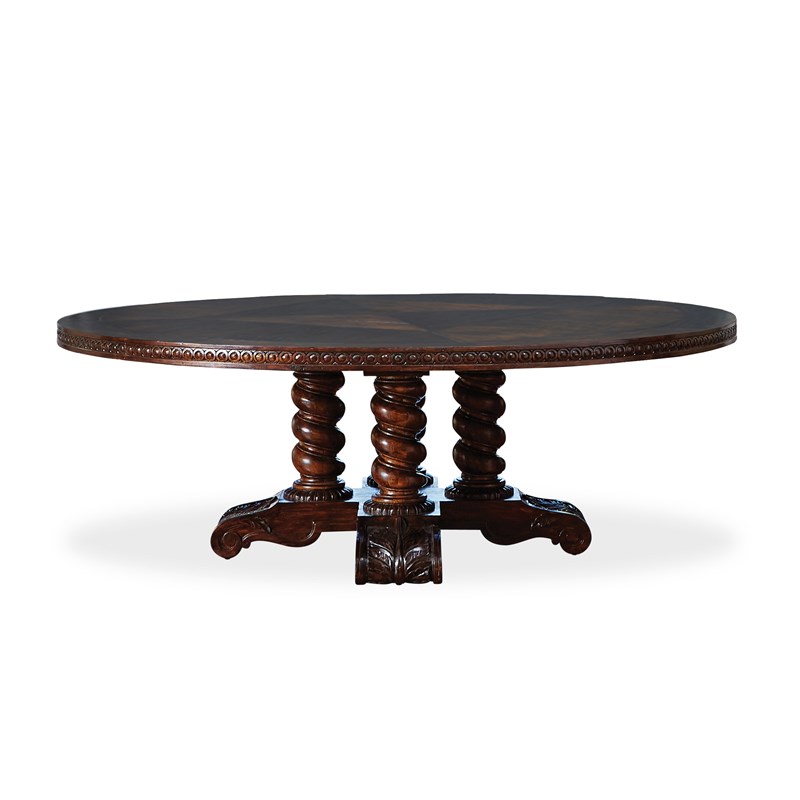 86" Castilian Round Dining Table