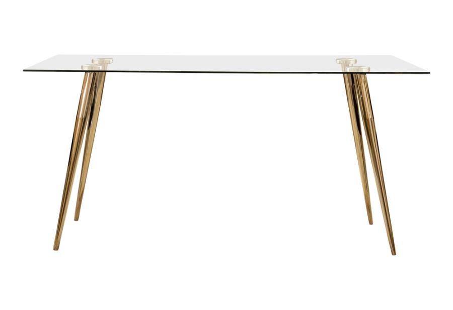 Gilman Rectangular 64-inch Glass Top Dining Table