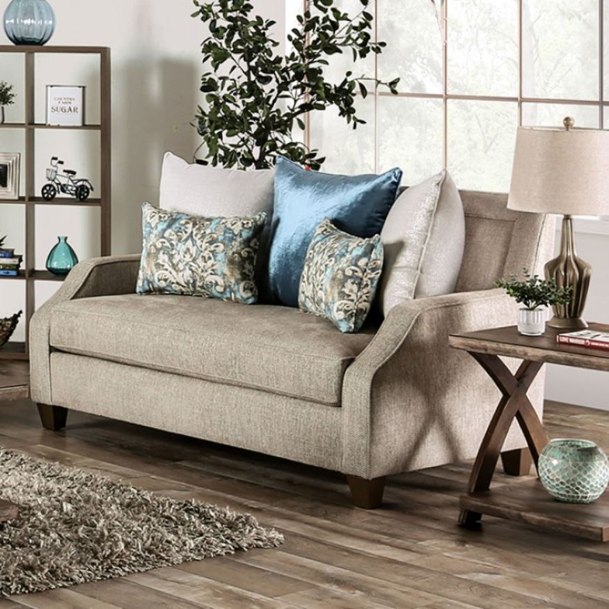 Catarina Low Profile Track Arms Loveseat