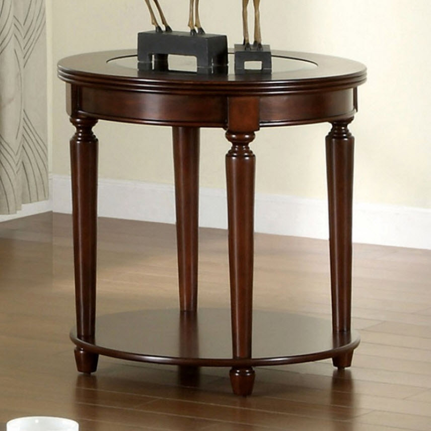 Granvia Beveled Glass Top End Table