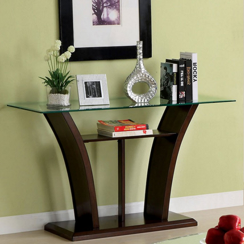 Manhattan Beveled Glass Top Sofa Table