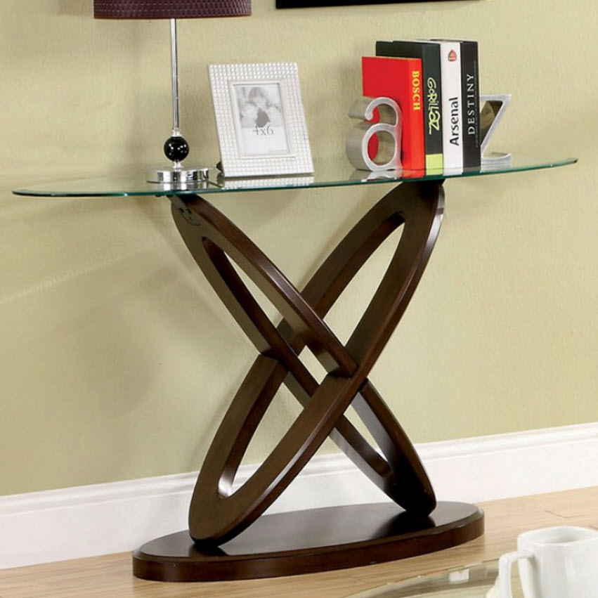 Atwood Cross-Oval Base Sofa Table
