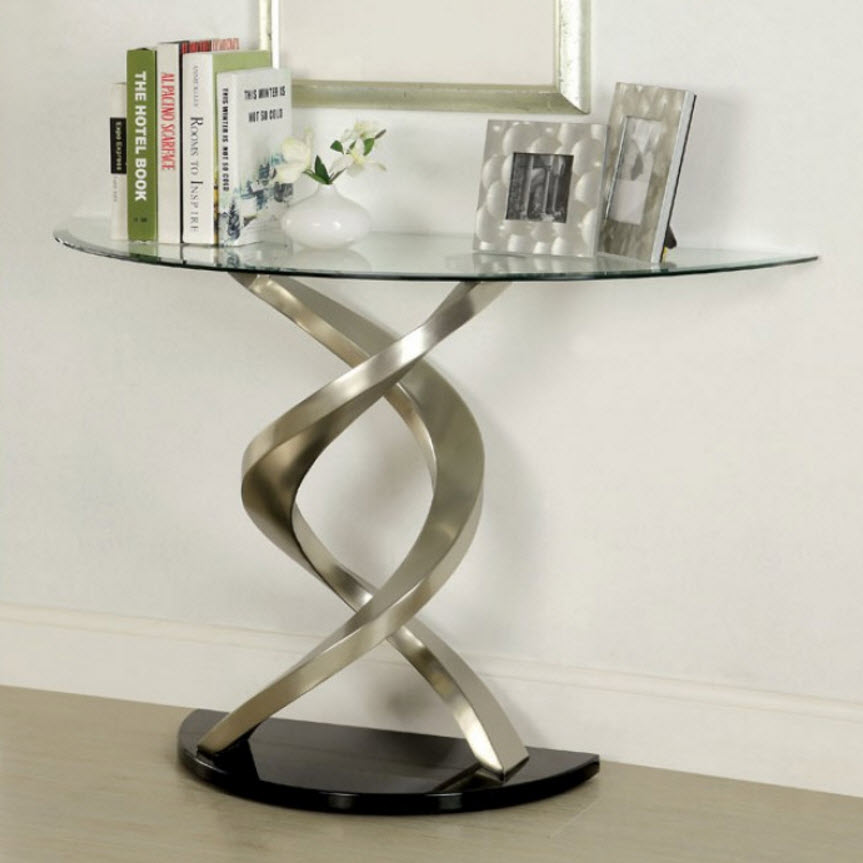 Nova Twisting Pedestal Sofa Table