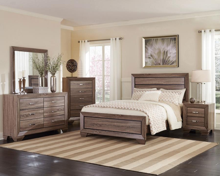 Kauffman Wood Panel Bed