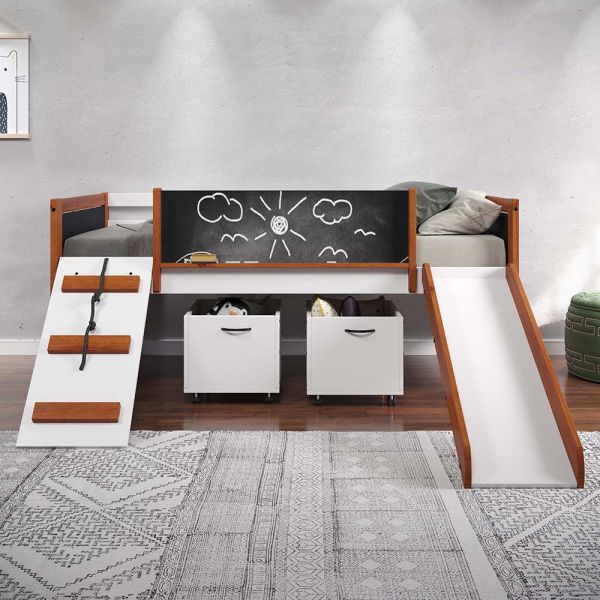 Aurea Loft Bed with Built-In Slide
