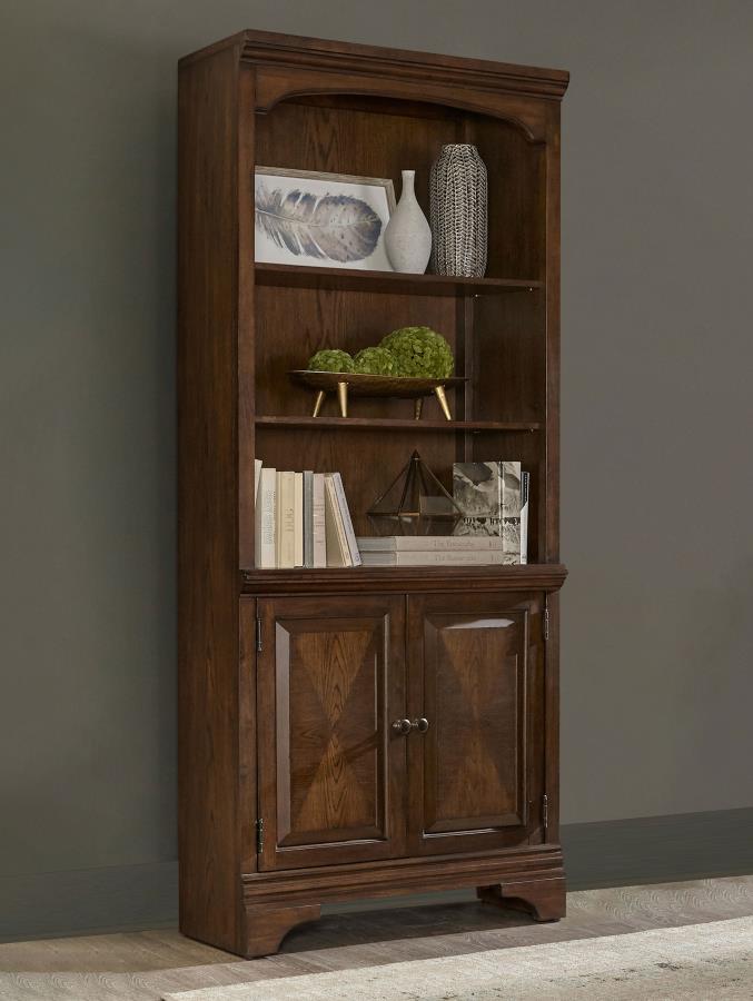 Hartshill 78-inch 3-shelf Cabinet Bookcase