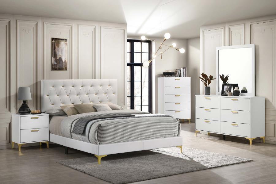 Kendall Tufted Upholstered Panel Bed