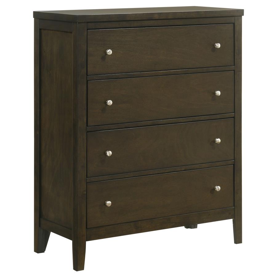 Wilkes Upholstered Dark Cocoa Chest