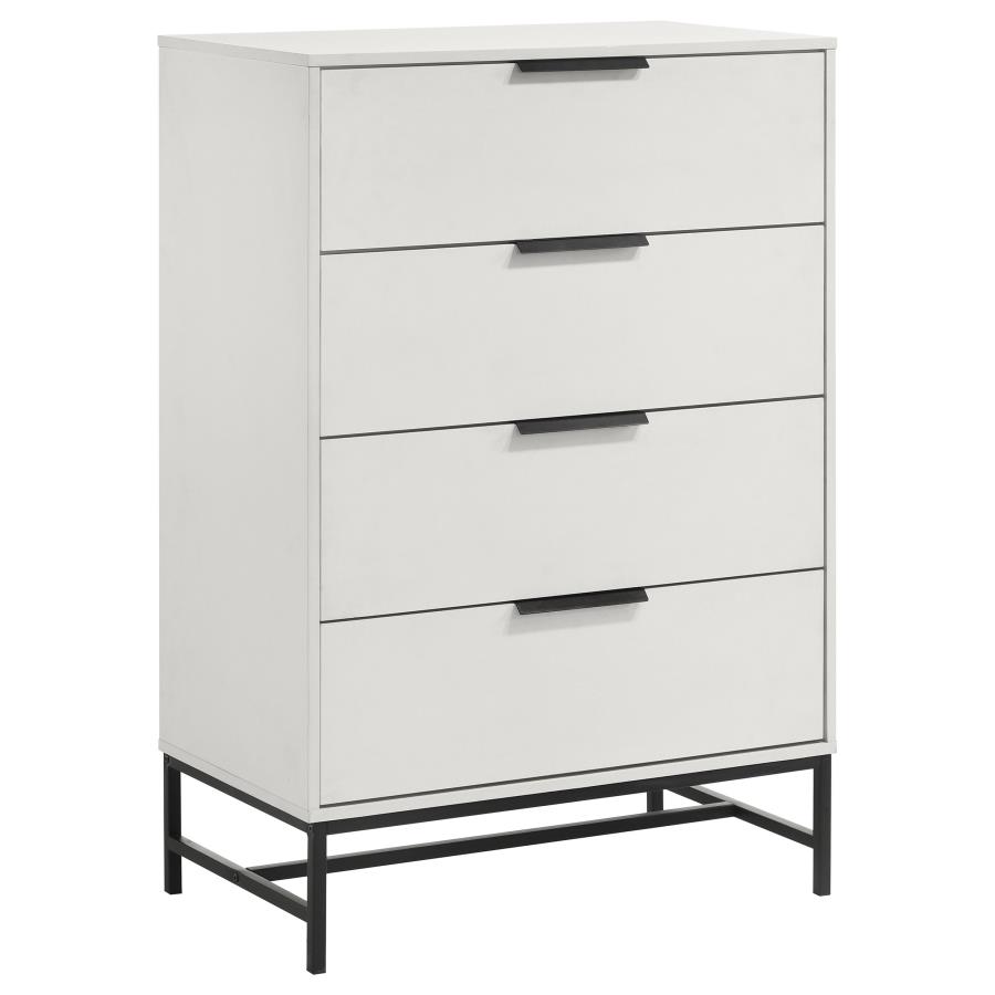 Sonora Upholstered White Chest