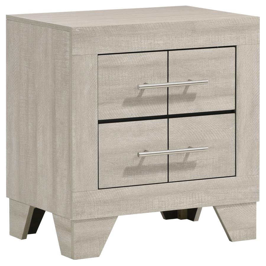 Trenton Modern Rustic Cream Nightstand