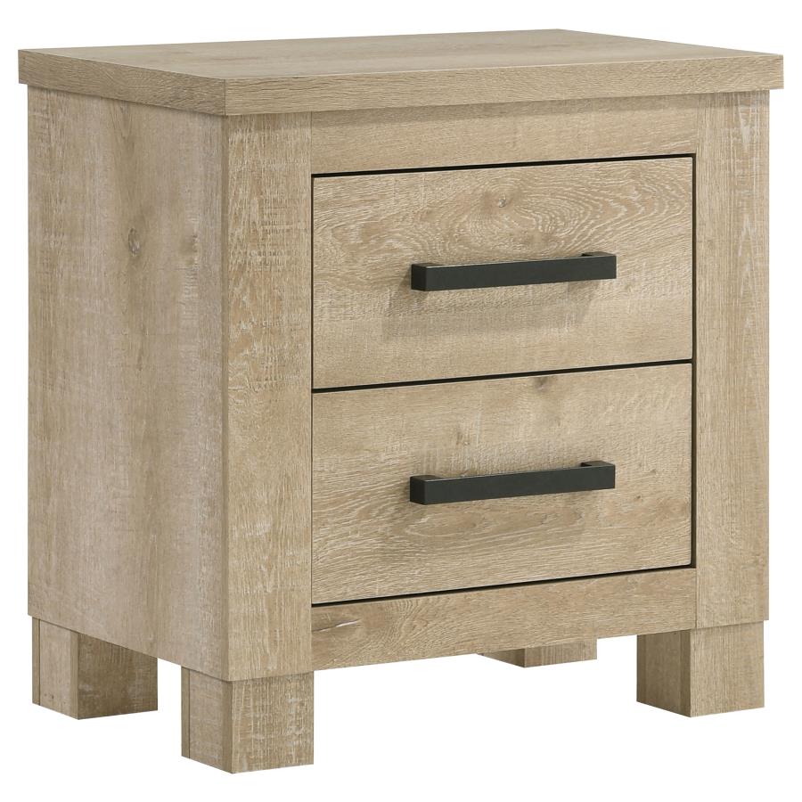 Oakglen Modern Weathered Oak Nightstand