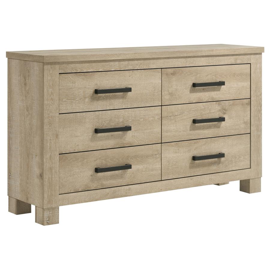 Oakglen Modern Weathered Oak Dresser