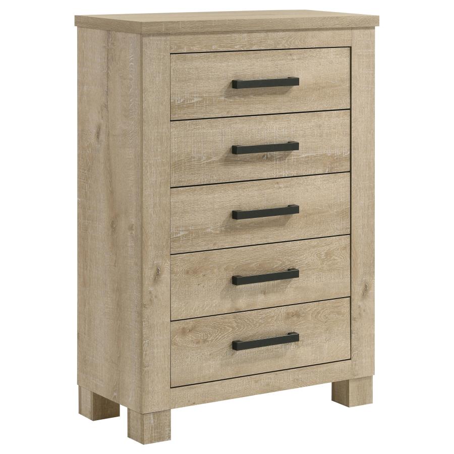 Oakglen Modern Weathered Oak Chest