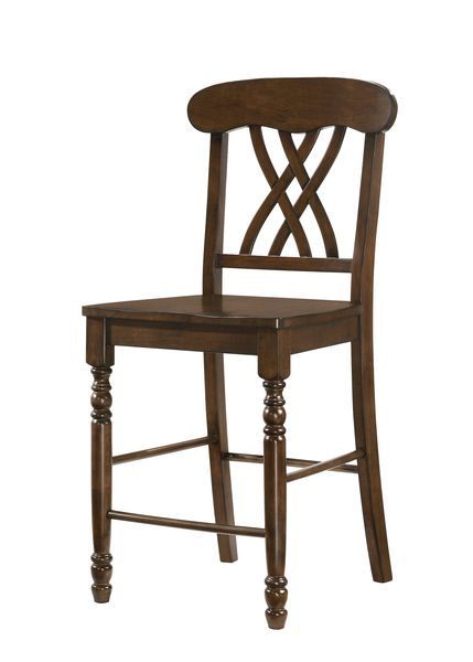 Dylan Overlapping "XX" Design Counter Height Chair Set of 2