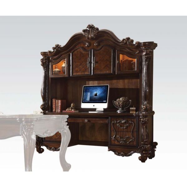 Versailles Classic Style Executive Computer Desk with Hutch