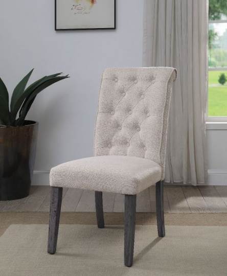 Yabeina Side Chair with Tufted Button Set of 2