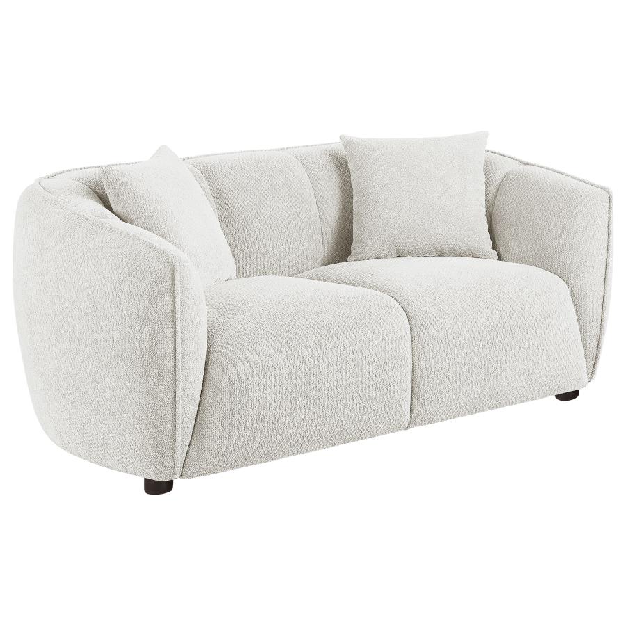 Aleisha Fabric Upholstered Sand Loveseat