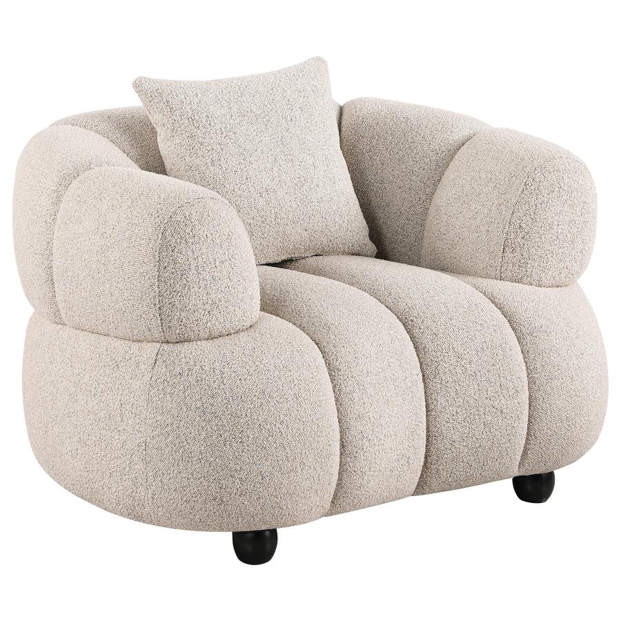 Whitney Tufted Woven Fabric Upholstered Accent Chair
