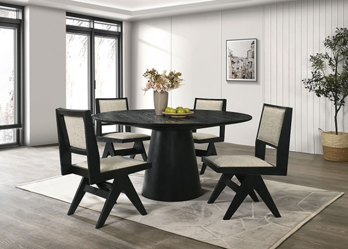 59" Tottenham Contemporary Round Dining Table
