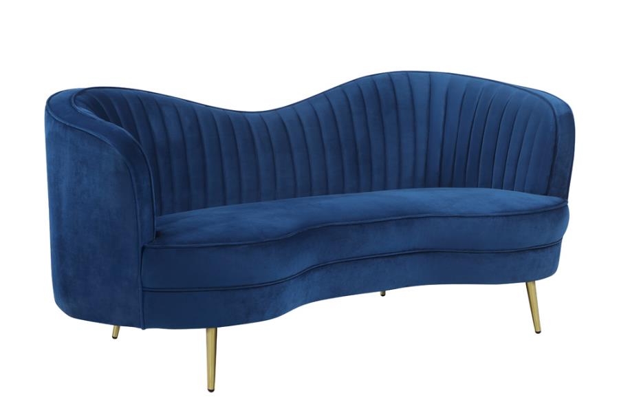 Sophia Upholstered Channel Tufted Loveseat