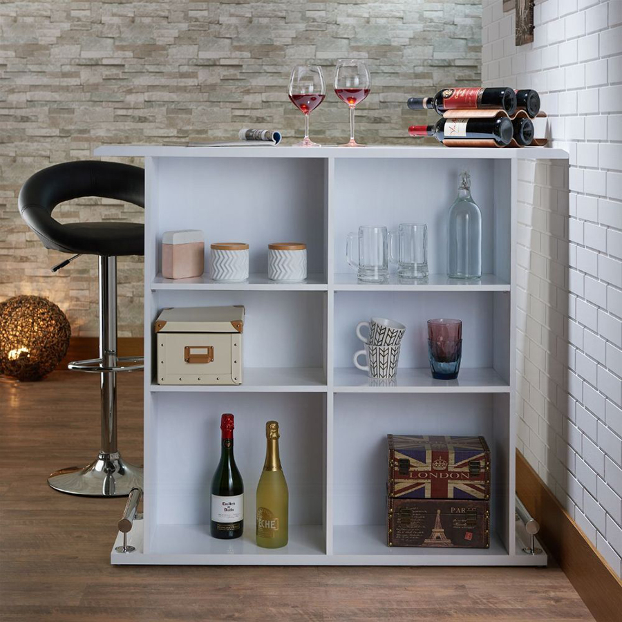 Kite Open Storage Bar Table